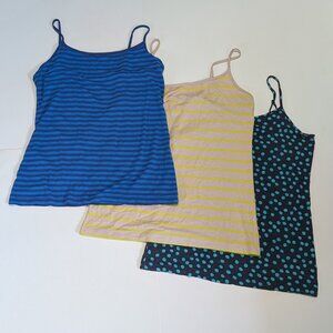 Ann Tayor Loft Bundle of 3 Adjustable Strap Tank Tops, Size MP